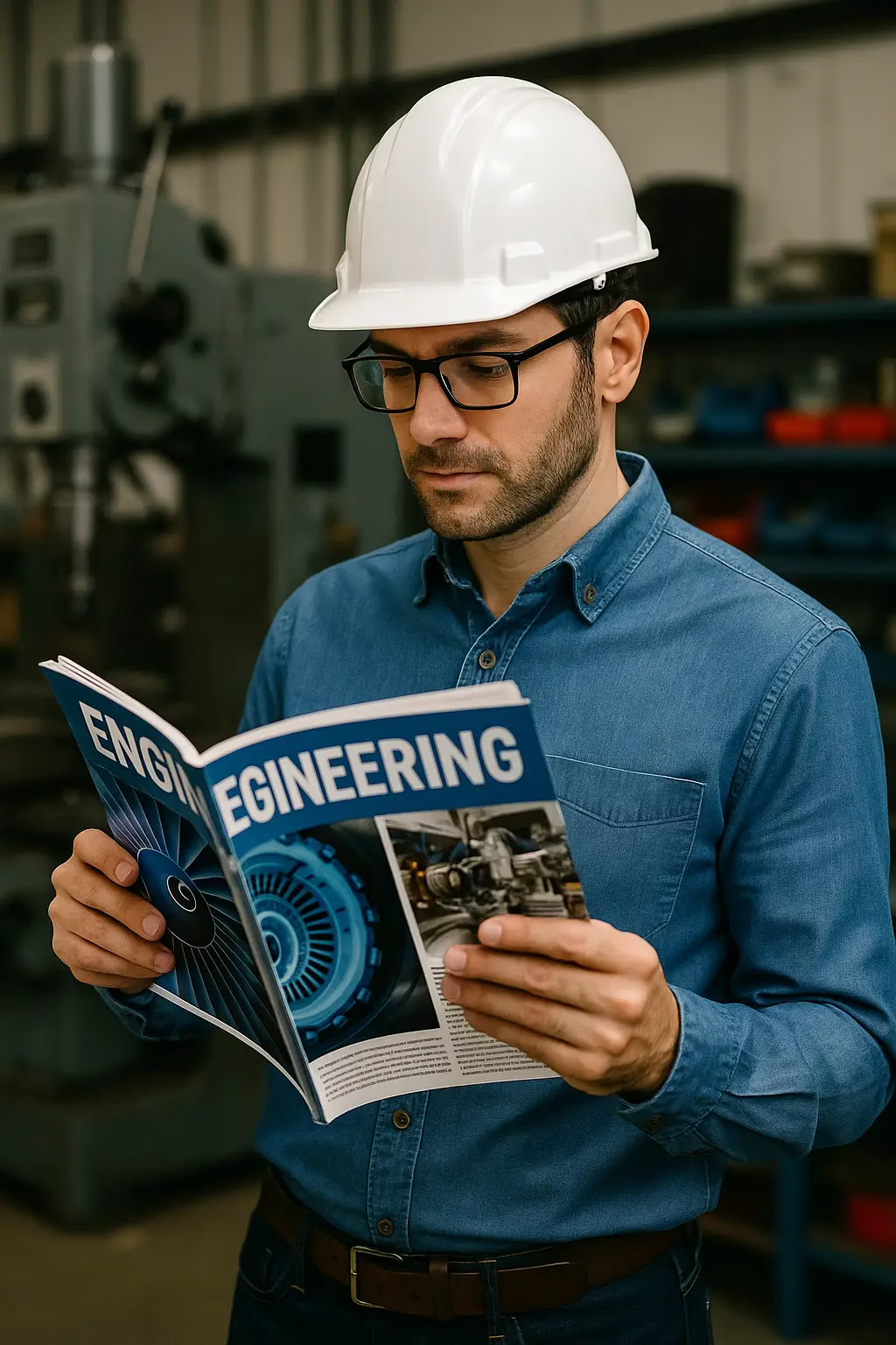 Customer reviewing a product catalog printed at Dushi Company