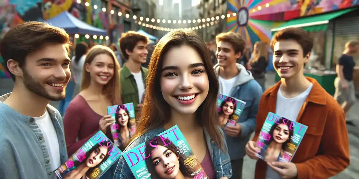 Professional magazines printed full color on coated paper